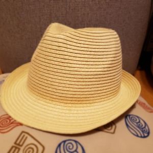 Straw style fedora